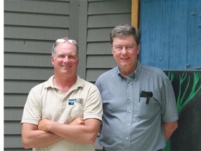 Jack Savage, left, is vice-president of communications and Will Abbott is vice-president of policy and reservation stewardship for the Society for the Protection of New Hampshire Forests.