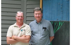 Jack Savage, left, is vice-president of communications and Will Abbott is vice-president of policy and reservation stewardship for the Society for the Protection of New Hampshire Forests.