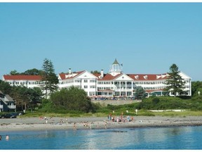 The 125-room Colony Hotel in Kennebunkport, Maine, has an exceptional location, complete with an Atlantic Ocean beach and a heated outdoor pool.