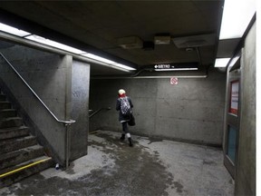 The scene, on Thursday, March 1, 2012, where Farshad Mohammadi, a homeless man who suffered from mental illness,was fatally shot after an altercation with Montreal police in which he stabbed an officer inside the Bonaventure métro station.