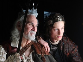 Joel Miller, left, plays Falstaff to Aris Tyros' young Prince Harry