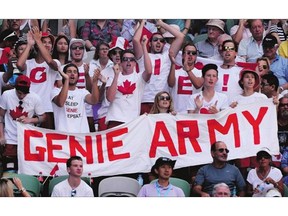 Eugenie Bouchard's familiar Australian supporters, the Genie Army, are preparing new chants and a theme song when they show up in Montreal next month.