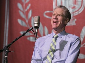 MONTREAL, QUE.: JULY 14, 2014 -- Stuart McLean performs during his Vinyl Cafe show on Monday, July 14 2014, in Hudson, Quebec at the Hudson Village Theatre. (Robert Amyot / THE GAZETTE)
