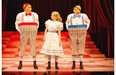 For the young and the young at heart: Sanjay Talwar as Tweedledee, left, Trish Lindström as Alice, and Mike Nadajewski as Tweedledum in Alice Through the Looking-Glass. (Photo: Cylla von Tiedemann, Stratford Festival 2014)