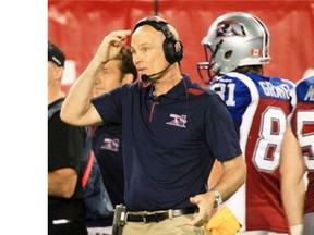 Alouettes head coach Tom Higgins disputes the notion he was sending the wrong message to his players by failing to try for a game-tying two-point conversion late in Saturday’s contest against Saskatchewan.