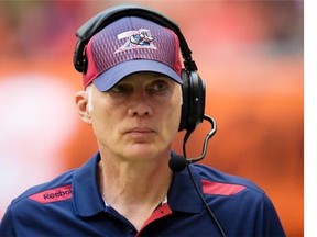 Alouettes head coach Tom Higgins Higgins will learn one thing about his team following the Toronto match — how much character the team possesses.