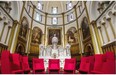 Artwork abounds in the chapel/silent study hall in Concordia University’s renovated Grey Nuns Convent in Montreal, on Wednesday, August 13, 2014.