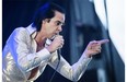 Australian musician Nick Cave performs for the 2014 Osheaga Music Festival at Jean-Drapeau Park in Montreal on Saturday.