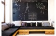 Blackboard paint highlights the living area of landscape designer Kal Sterling’s Westmount condo.