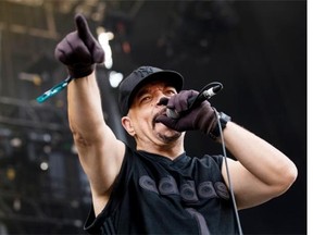 Ice-T of Body Count performs during the second day of the 2014 Heavy Montreal festival at Jean-Drapeau Park on Sunday, Aug. 10, 2014.