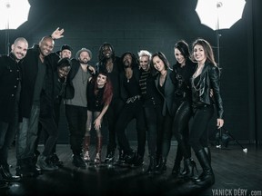 Steve Bolton, second from left, with members of his newly formed Blueprint Dance Company. The company is comprised of experts in a variety of street-dance techniques. Bolton is one of the choreographers for the film Step Up 5: All In 3-D which opens in theatres Aug. 8.