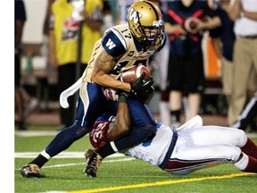 Bombers’ Nick Moore was one of only seven 1,000-yard receivers in the CFL last season.