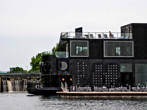 Bota Bota’s floating terrasse off the main deck. Courtesy of Geneviève Emond.