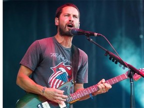 Canadian musician Sam Roberts of the Sam Roberts Band performs on the first day of the 2014 Osheaga Music Festival at Jean-Drapeau Park in Montreal on Friday.