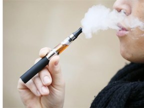 E-cigarettes contain a battery-operated microprocessor that heats a liquid solution into a vapour that can be inhaled and exhaled by the user, simulating traditional smoking.