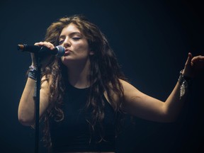 Lorde performs at the 2014 Osheaga Festival in Montreal.
