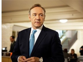 Kevin Spacey as Frank Underwood in the Netflix production House of Cards.