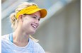 Eugenie Bouchard of Westmount takes part in a practice session for the 2014 Rogers Cup women’s tennis tournament at Uniprix Stadium in Montreal.