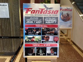 Another day of movie madness has been added to the Fantasia International Film Festival.  Seven of the festival's more popular films will get encore screenings  on Thursday, August 7, 2014. (Liz Ferguson photo)