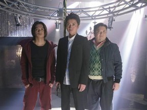 Koki Tanaka, left, Tatsuya Fujiwara and Ryuichi Kosugi in One Third (Sanbun No Ichi) one of the Japanese films being shown at Montreal's Festival des films du monde.