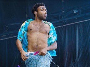 Childish Gambino (aka Donald Glover) performs Friday, Aug. 1 2014 at Osheaga Music and Arts festival, in Montreal. Gazette photo by Dario Ayala.