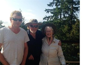 Guy, Jonathan and Gillian Bennett, Aug. 16, on “goodbye weekend,” before Gillian, who suffered from dementia, took her own life.