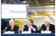 Left to right: Gaetan Frigon, vice-chairman, Joel Gauthier, president and CEO, and Mario Bertrand, chairman of Groupe Hexagone. Businessman Tony Accurso, who is facing criminal charges, sold some of his businesses to a group of investors that formed Hexagone in 2013.