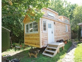 Natalie Woodburn-Heron built her tiny refuge in her parents’ backyard, an experiment in living sustainably.