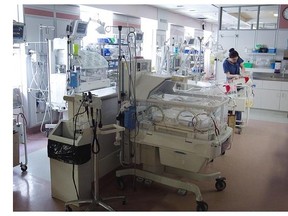 Nurse Sara Noshadravan monitors babies in the Neonatal Intensive Care Unit at the Royal Victoria Hospital.