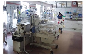 Nurse Sara Noshadravan monitors babies in the Neonatal Intensive Care Unit at the Royal Victoria Hospital.