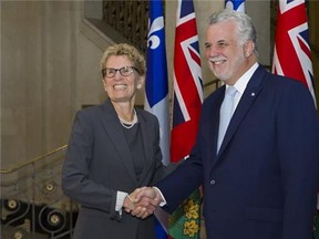 Premier Philippe Couillard and his counterpart from Ontario, Kathleen Wynne, emerged from their first tête-à-tête this week underscoring how much their provinces have in common and pledging a new era of cooperation.