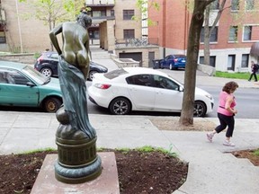 Rafael Primeau-Ferraro knows he’s home when he sees the half-naked lady outside his building.