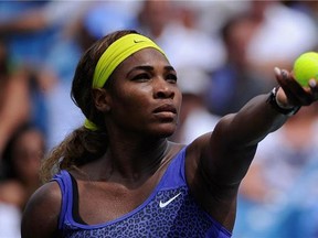 Serena Williams is looking for her third straight U.S. Open title.  (Photo by Jonathan Moore/Getty Images)