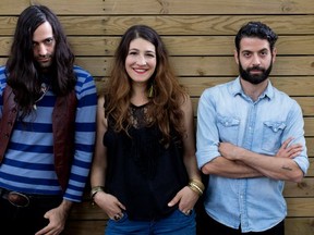 (Left to right) The Damn Truth members guitarist Tom Shemer, singer Lee-La Baum and bassist David Masse. (Allen McInnis / THE GAZETTE)