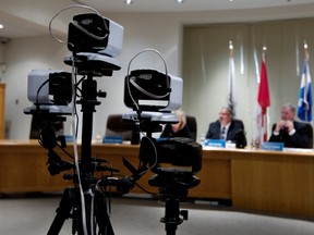 Pointe-Claire council tested the webcasting equipment last March.