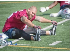 Alouettes defensive end Gabriel Knapton is tied for the team lead with seven sacks this season.