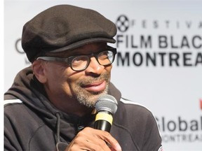 American filmmaker Spike Lee speaks during a press conference about the screening of his new film Da Sweet Blood of Jesus for the Montreal International Black Film Festival in Montreal on Wednesday, September 24. Lee will also receive the MIBFF’s inaugural Pioneer Award. (Dario Ayala/THE GAZETTE)