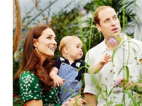 Britain’s Prince William and Kate Duchess of Cambridge celebrate Prince George’s first birthday during a visit to the Sensational Butterflies exhibition at the Natural History Museum, London in July. The couple are expecting a second child and reports are they are considering naming it Elizabeth Diana should it be a girl.