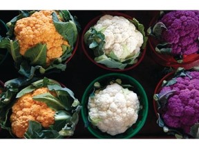 Cauliflower from Jean Talon Market. From Made in Quebec: A Culinary Journey (HarperCollins), by Julian Armstrong. Photo courtesy of Gordon Beck.