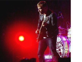 Singer Dan Auerbach of the blues-rock band the Black Keys during their performance at the Bell centre on Sept. 18, 2014.