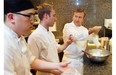 French-born New York chef Daniel Boulud (right) in the kitchen of Maison Boulud on Wednesday, August 20, 2014 at the Ritz Carlton with cook Ilhwan Chee (left) and sous-chef Antoine Baillargeon. Chef Boulud runs restaurants around the world. (John Kenney / THE GAZETTE)