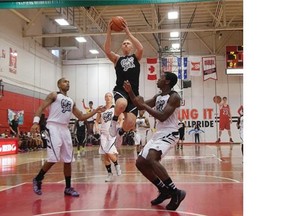 A POP vs. Jock basketball game took place at the McGill University Sports Centre in Montreal on Saturday as part if the Pop Montreal Festival.