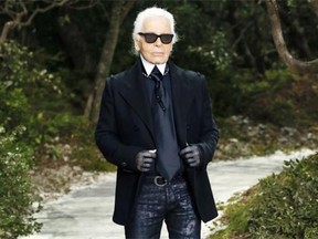 Karl Lagerfeld’s new collection features a stylized catface inspired by his pet Choupette.