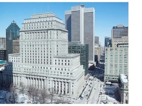 The Sun Life building in the foreground with Place Ville-Marie in background. Saputo to buy 50 per cent stake in the Sun Life building according to reports.