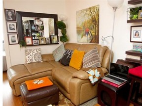 Jeanette Aguilar's living room.