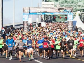 The Montreal marathon runs on Sunday, Sept. 23, 2018.
