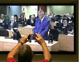 Tony Accurso takes the stand before the Charbonneau Commission on Tuesday, Sept. 2.