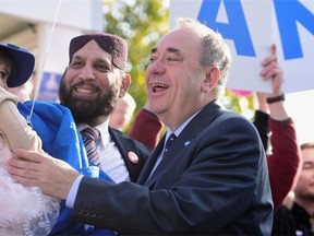 Scotland’s First Minister, Alex Salmond, has laughed off what his Scottish Nationalist Party government sees as panic by the No side, dismissing threats Standard Life would move out as “nonsense” and “scaremongering.”