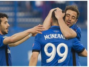 The Impact's Jack McInerney set up Calum Mallace Montreal's only score in the 13th minute against the New England Revolution in Foxborough, Mass., on Saturday night.