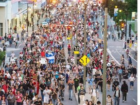 A wave of student protests against tuition hikes in Quebec took place in 2012. Many of the protesters advocated the abolition of tuition fees in order to make education more accessible.